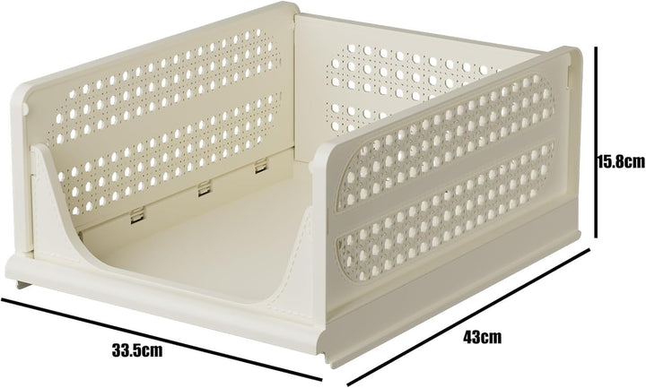 RMAN 6 Stück Kleiderschrank Organizer Faltbare Schrank Organizer Schubladenboxen Stapelbar Aufbewahr