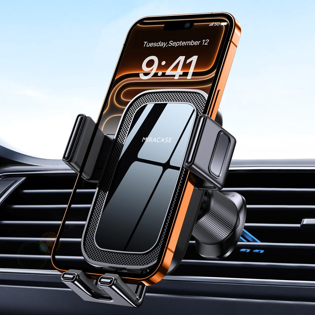 Miracase Handyhalterung Auto Rutschfester KFZ Handyhalter fürs Auto Lüftungsschlitze, Universelle Sm