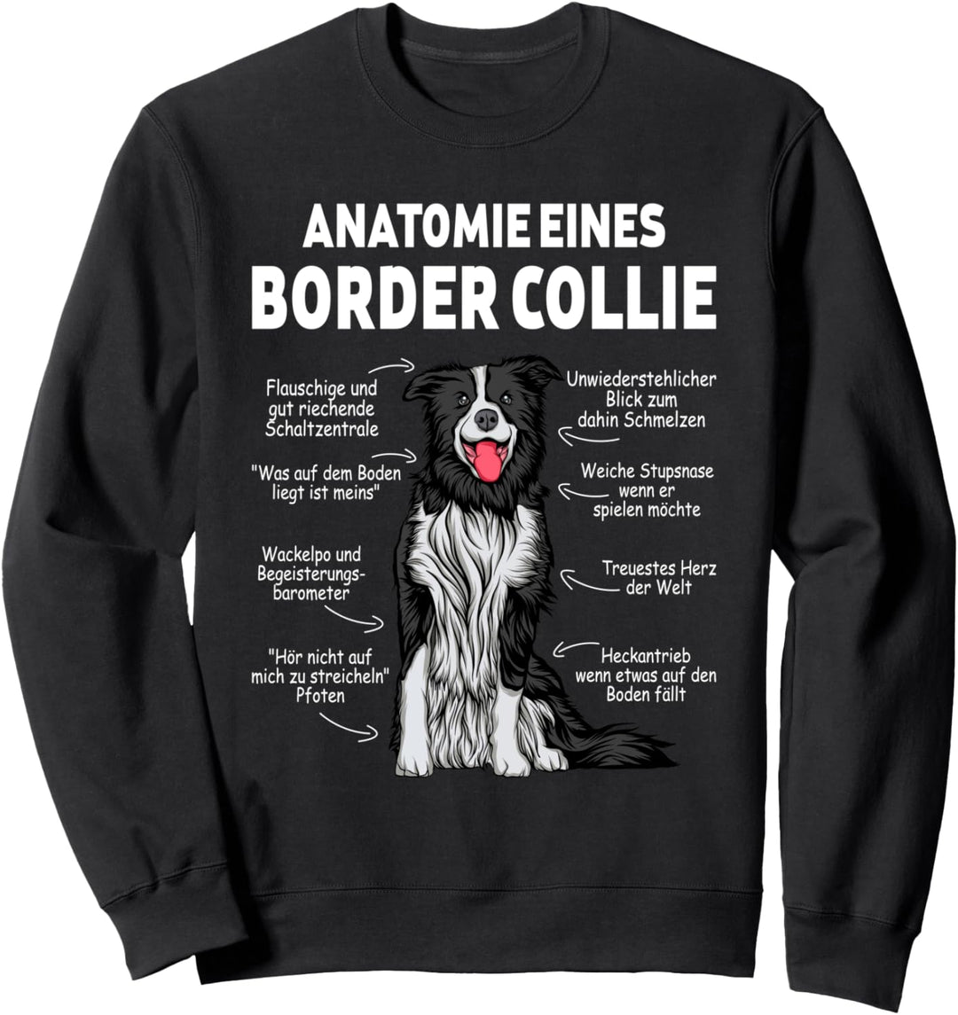 Anatomie eines Border Collie Sweatshirt