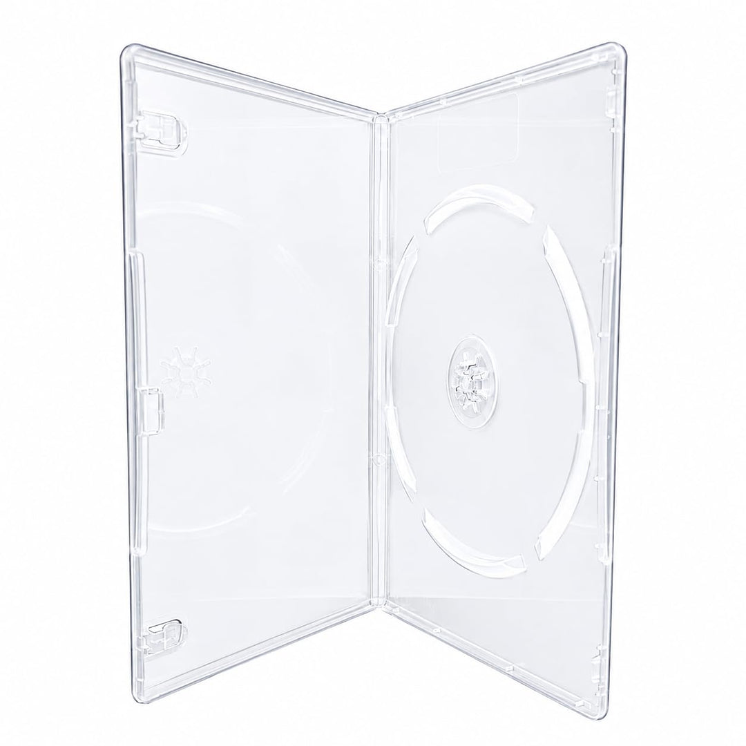 (50 Stück) Single SLIM 7 mm transparent DVD/CD/Blu RAY Hüllen