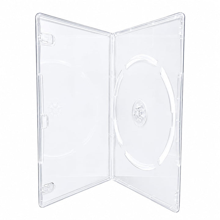 (50 Stück) Single SLIM 7 mm transparent DVD/CD/Blu RAY Hüllen
