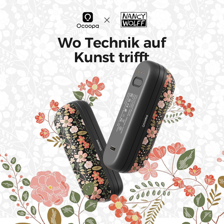 OCOOPA Handwärmer Taschenwärmer UT2S Mini, 5200mAh, Handwärmer Magnetisch Elektrisch 2er Set, Tasche