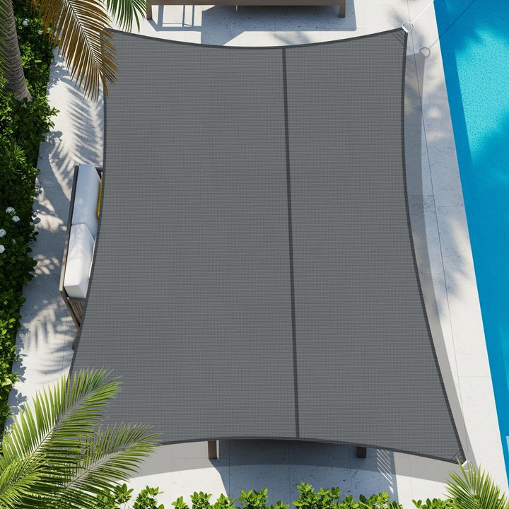 COOL AREA Sonnensegel Wasserdicht Rechteckig Oxford 2.5x4m,Antracita 2.5x4m Antracita, 2.5x4m Antrac