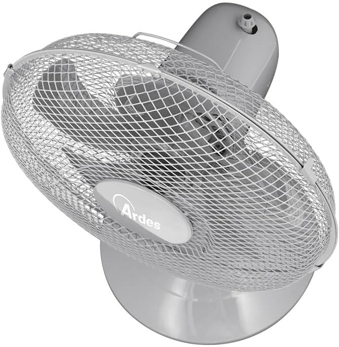 Ardes - AR5ST30G Tischventilator STEELO 30G 5 Flügel - 30 cm Oszillierende Schaufel mit verstellbare