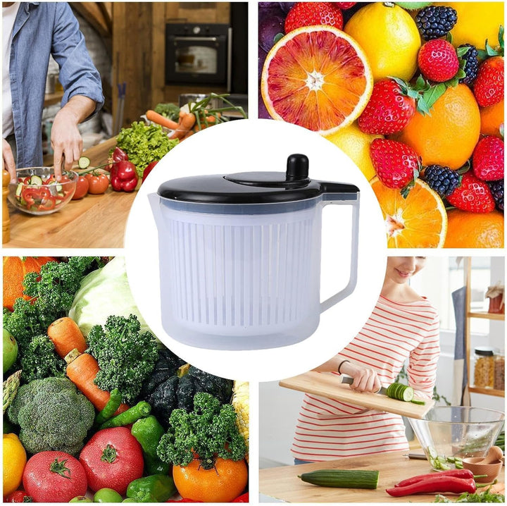 Fruit Vegetable Spinner, Salad Dryer Spinner, Kitchen Fruit Washer, Multifunctional Salad Spinner, V