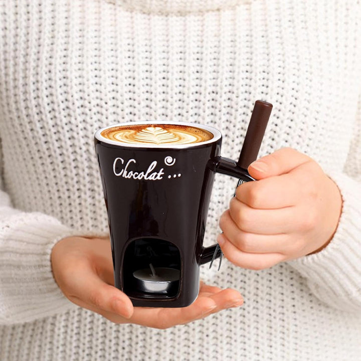Schokoladen Fondue Becher, Schokoladen Fondue Becher-Sets, Keramik-Schokoladen-Schmelzbecher Für Sch
