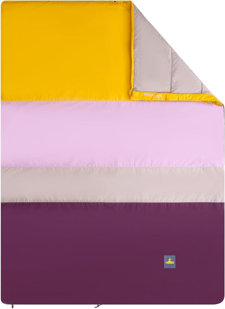 NOMAD® Blazer Multicolour Schlafsack | Reissverschluss linksseitig | Baumwolle | Gefütterter Zugluft