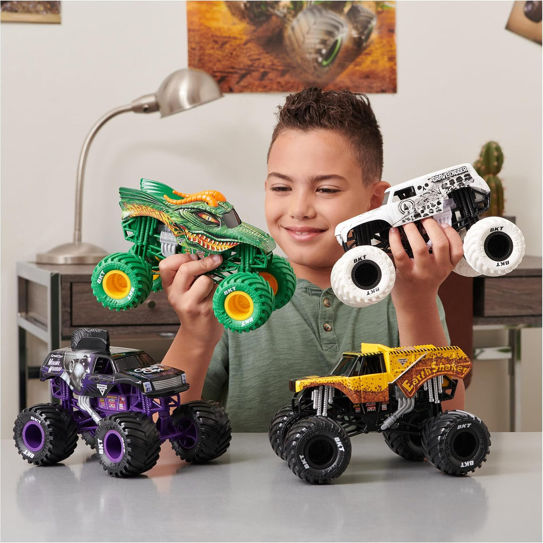 Monster Jam, Official Dragon Monster Truck, Collector Die-Cast Vehicle, 1:24 Scale, Kids Toys for Bo
