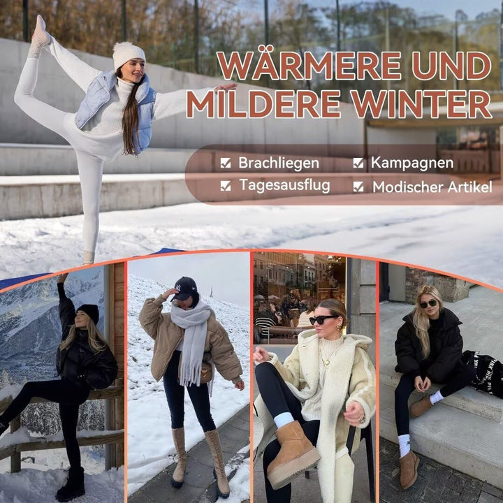 HLTPRO Thermo Leggings Damen Gefütterte Winter High Waist Thermohose Dicke Thermoleggings Warm Leggi