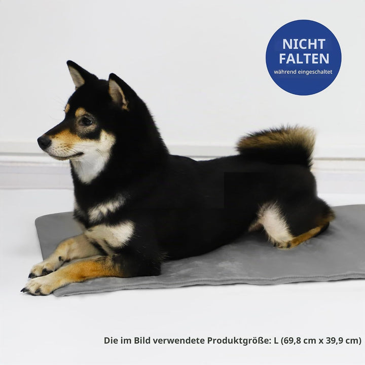 NICREW Haustier Heizkissen für Katze Hund 40x70cm, Temperatur&amp; Timing Einstellbar Elektrisches Heizk