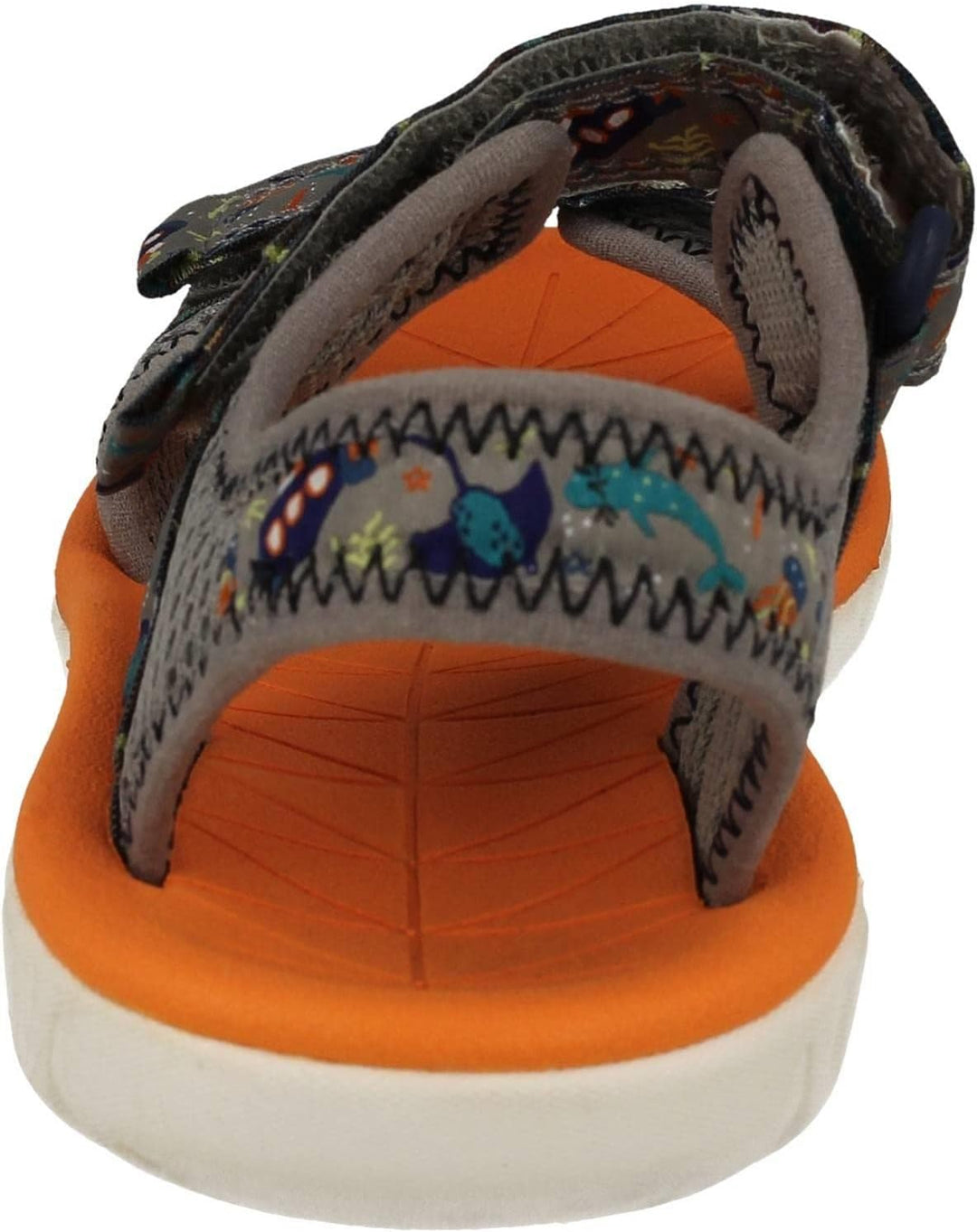 Clarks Mädchen Surfing Tide K Sandal 29.5 EU Grau, 29.5 EU Grau