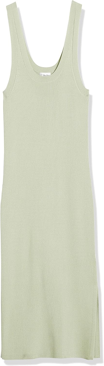 The Drop Yasmin Rib gestricktes Miditankkleid, für Damen XXS Beige, XXS Beige