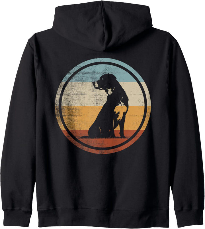 Grosser Schweizer Sennenhund Hund Retro Design Kapuzenjacke