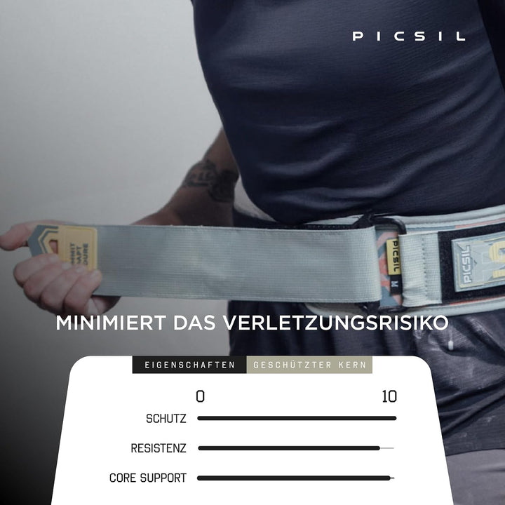 PICSIL - Lendenwirbelgurt Lockpro aus Neopren, Flexibler Support für Cross Training, Functional &amp; Po
