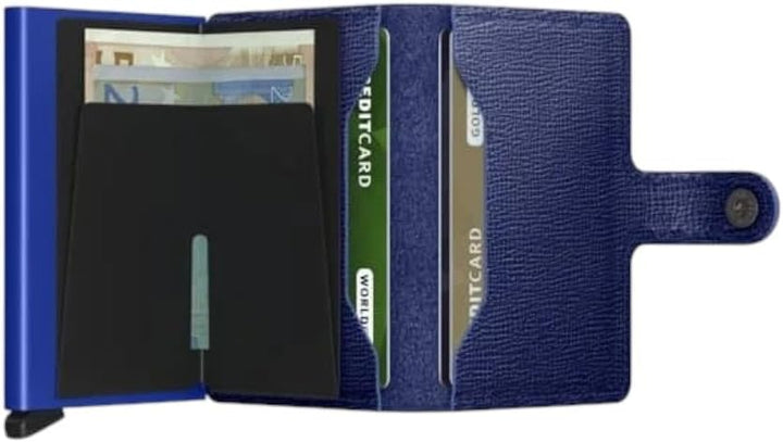Secrid Miniwallet Crisple Cobalt, Unisex-Erwachsene Reisezubehör- Brieftasche, Cobalt, Talla Única -