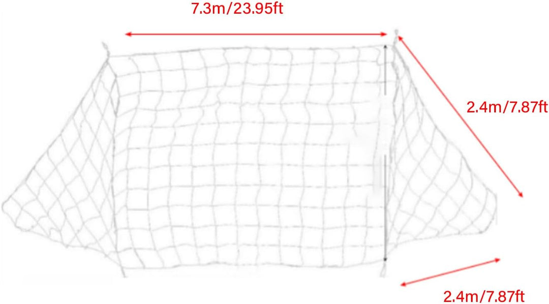 Fussballnetz, Ersatzfussball -Netto -Sportfussball -Torpost -Netto -Ersatz für Sportspiele 24x8ft, 2