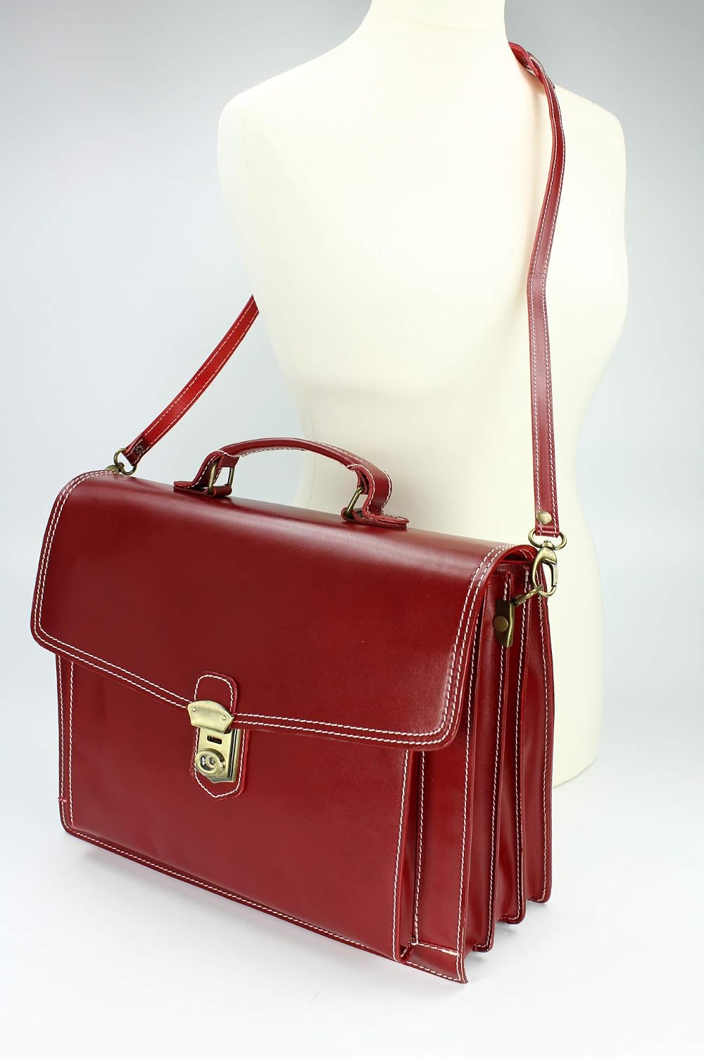 Belli Design Bag D italienische Leder Businesstasche Arbeitstasche Messenger Aktentasche Lehrertasch