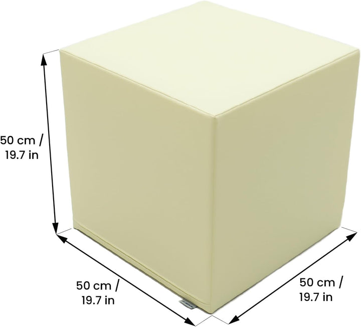 IGLU Soft Play Kinder Indoor Kletterwürfel Mega Cube (Ivory), Ivory