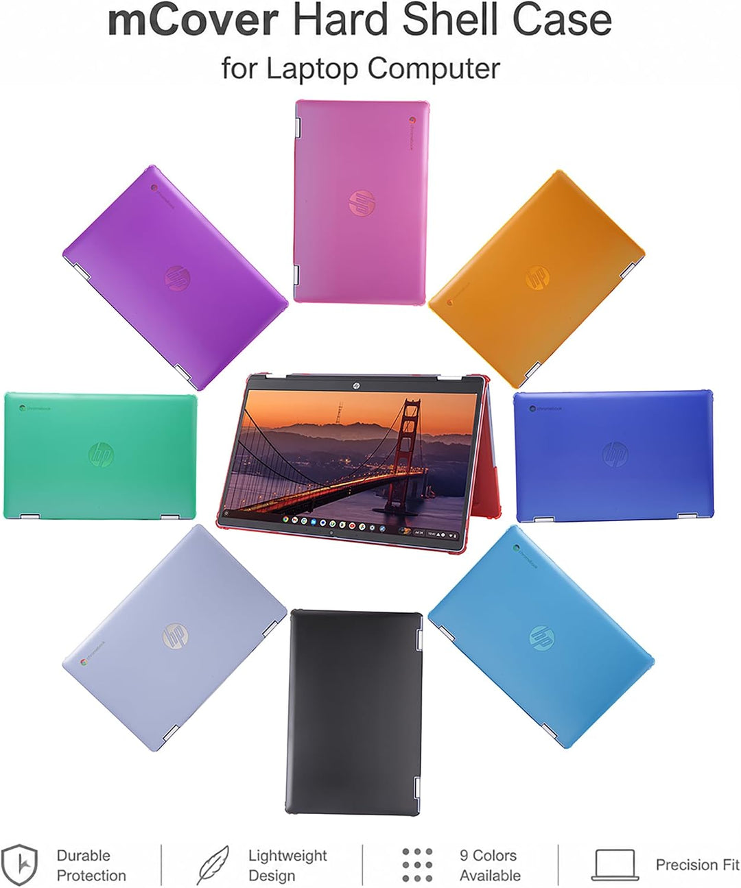 mCover Hartschalen-Schutzhülle, nur kompatibel mit HP Chromebook x360 14C-CD0000 Serie (2023 - 2024)
