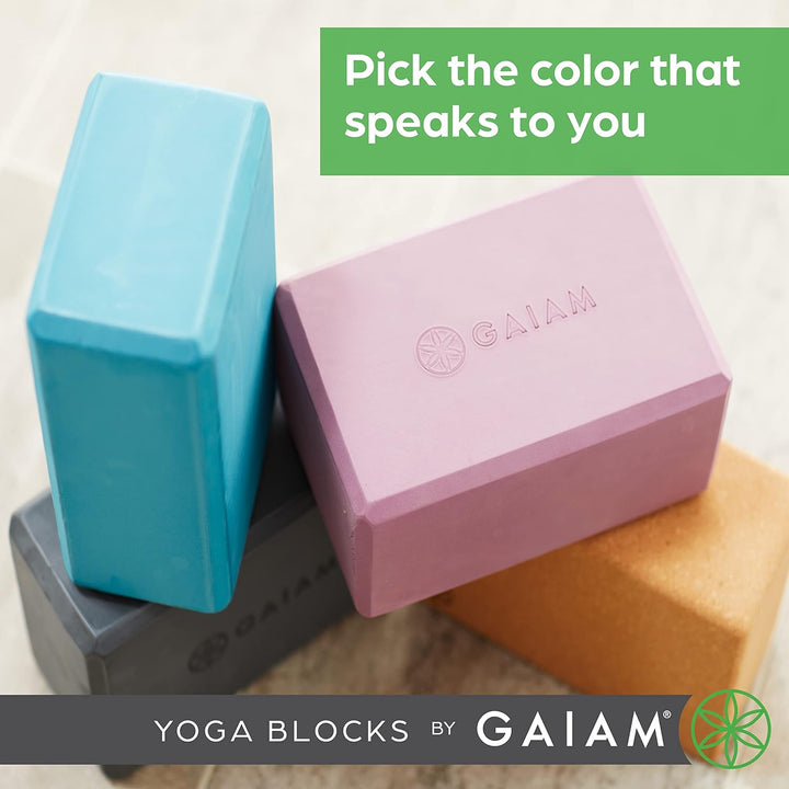 Gaiam Yogablocke Yoga Block Blauer Schattenpunkt, Blauer Schattenpunkt