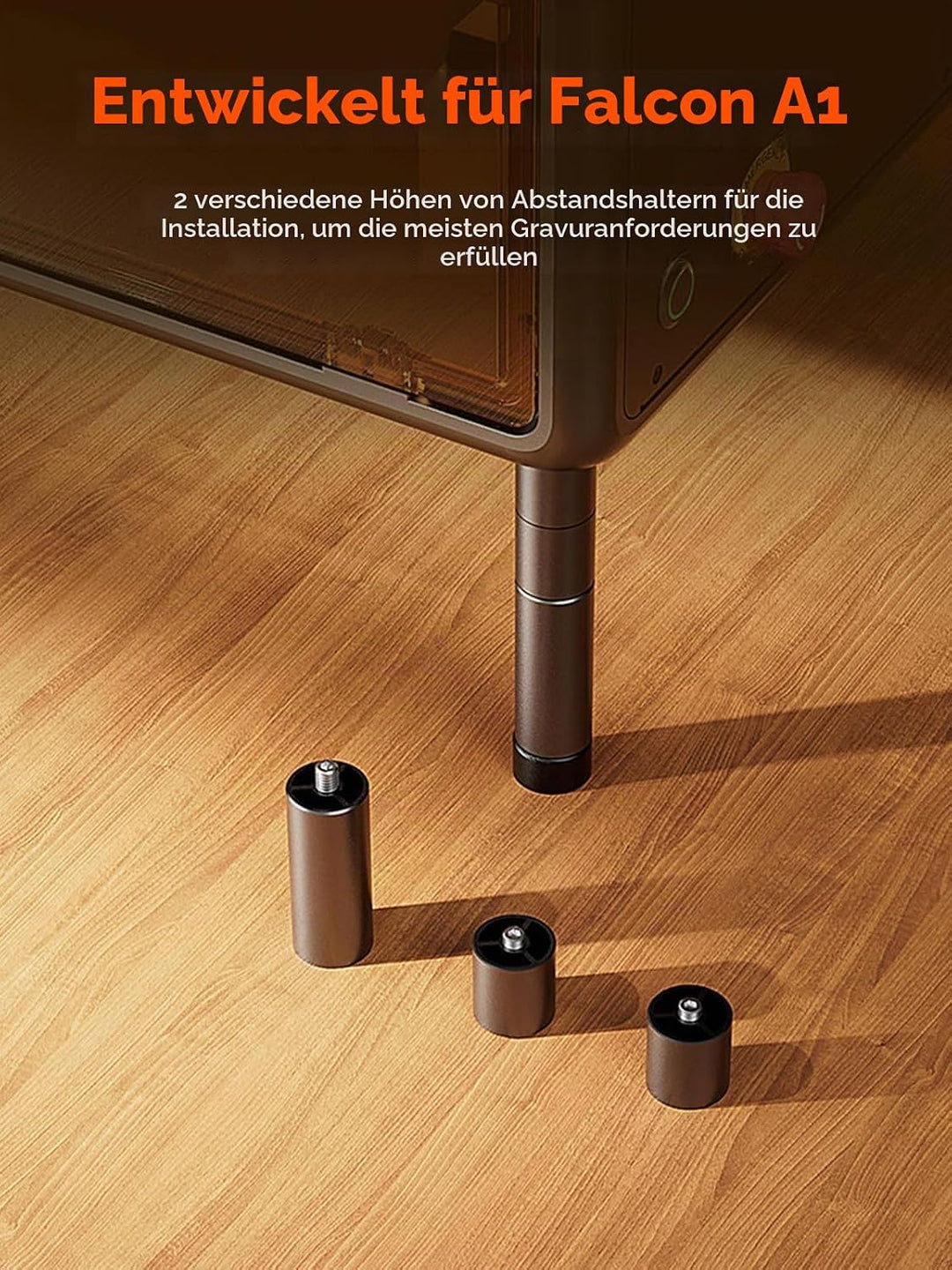 Creality Rotary Roller Pro Kit – Laser-Rotationswalzen für Falcon A1 Lasergravierer mit Erhöhungen,