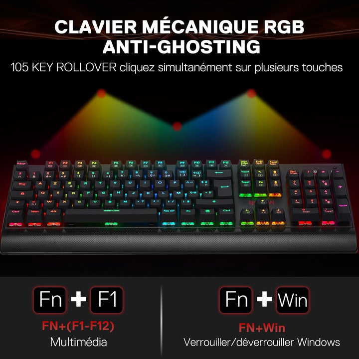 Kala K557RGB Mechanische Tastatur FR