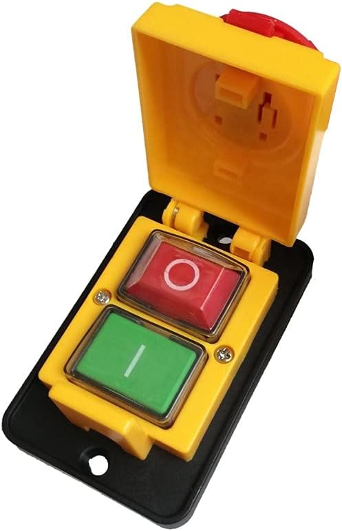 Trade-Shop Ein-Aus-Schalter Hauptschalter 16A 250V für viele Geräte z.B. Kreissäge Bandsäge Tischboh