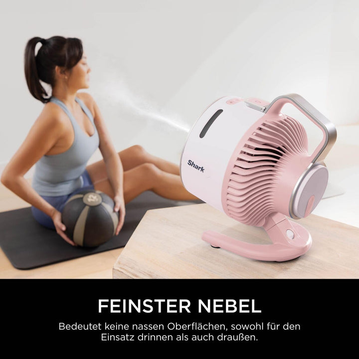 Shark FlexBreeze HydroGo Starker Ventilator mit Sprühnebel, Kühlung für drinnen &amp; draussen, leise &amp;