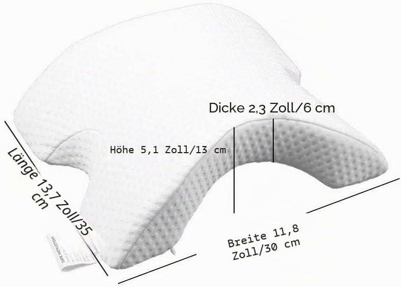 Seitenschläferkissen für Paar Entspannender Arm, Memory Foam Gewölbtes Kissen, U förmiges Nackenkiss