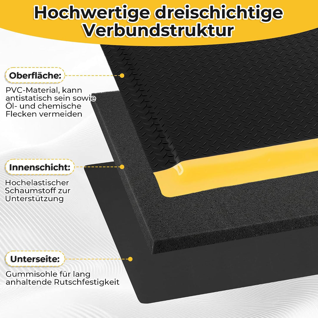 92x152cm Anti-Ermüdungsmatte Ergonomische Arbeitsplatzmatte, 92x152cm