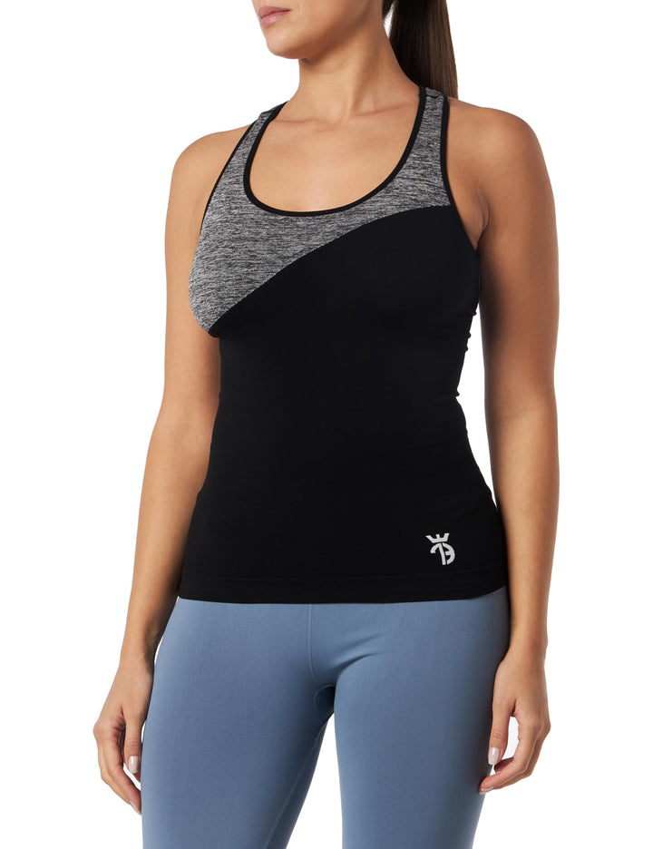Damen Sport Top T-Shirt S Schwarz, S Schwarz
