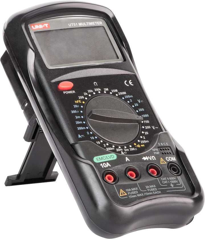 UNIT-T Digital-Multimeter, Kapazität Messung, schwarz UT51/MIE0014
