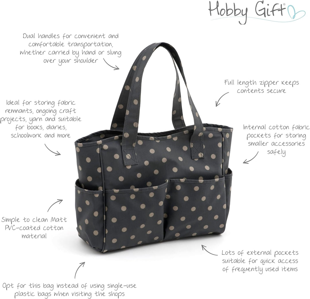 Hobby Gift MRB³ Basteltasche, Cotton, Holzkohlepunkt, 12.5 x 39 x 35 cm, Holzkohlepunkt