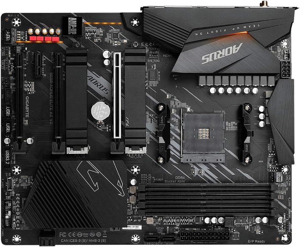 Gigabyte B550 Aorus Elite AX V2 ATX Mainboard Sockel AM4 M.2/HDMI/DP/USB3.2