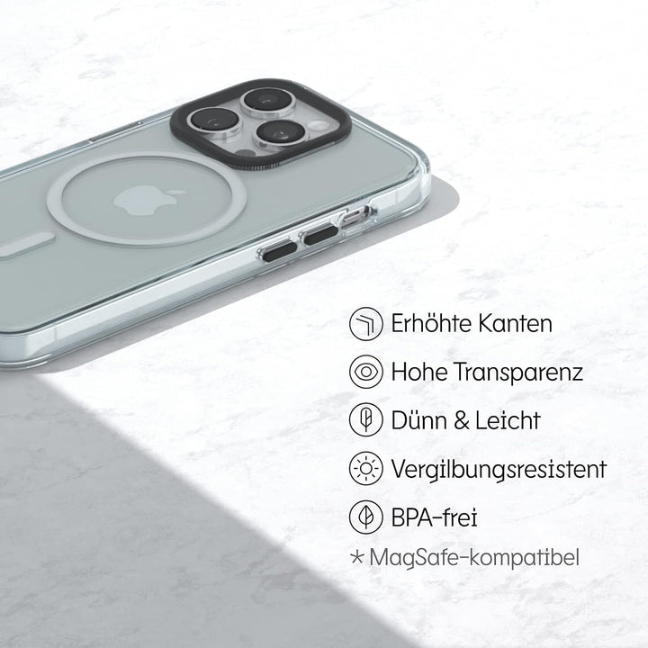 RhinoShield Clear Case kompatibel mit MagSafe für [iPhone 12 Pro Max]|Überragende Magnetstärke, Verg