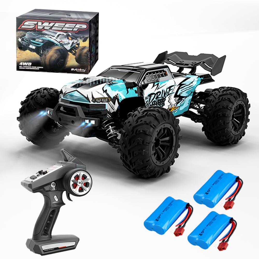 X-Verse 1:16 70KM/H Ferngesteuertes Auto mit Bürstenloser Motor, 4WD RC Auto Geländewagen Offroad, 2