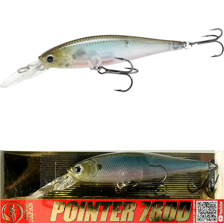 Lucky Craft Angelköder Pointer 78 DD Jerk Bait 238 Ghost Elritze, 238 Ghost Elritze