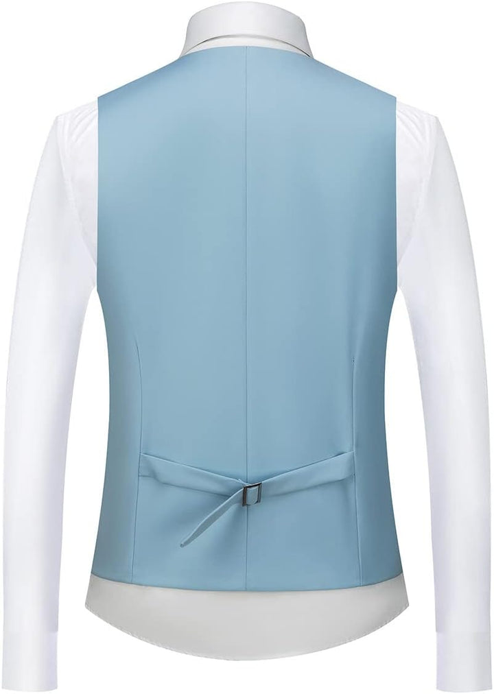 Allthemen Herren Anzug 3 Teilig Slim Fit Anzüge Business Hochzeit Smoking S Hellblau1, S Hellblau1