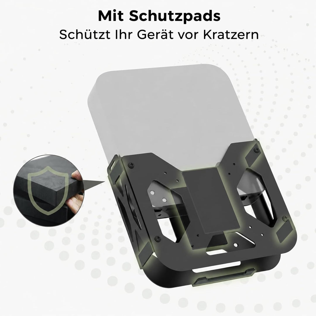 Yaotieci Metall Halterung für Mac Mini M1 / M2 / M2 Pro 2011-2023, Untertisch- &amp; Wandhalterung, VESA