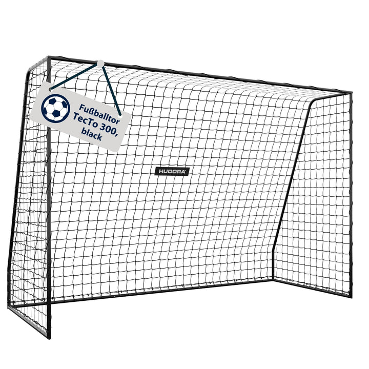 HUDORA Fussballtor TecTo – Outdoor-Tor mit klick-System für schnellen Aufbau – mit extra Netzfixieru