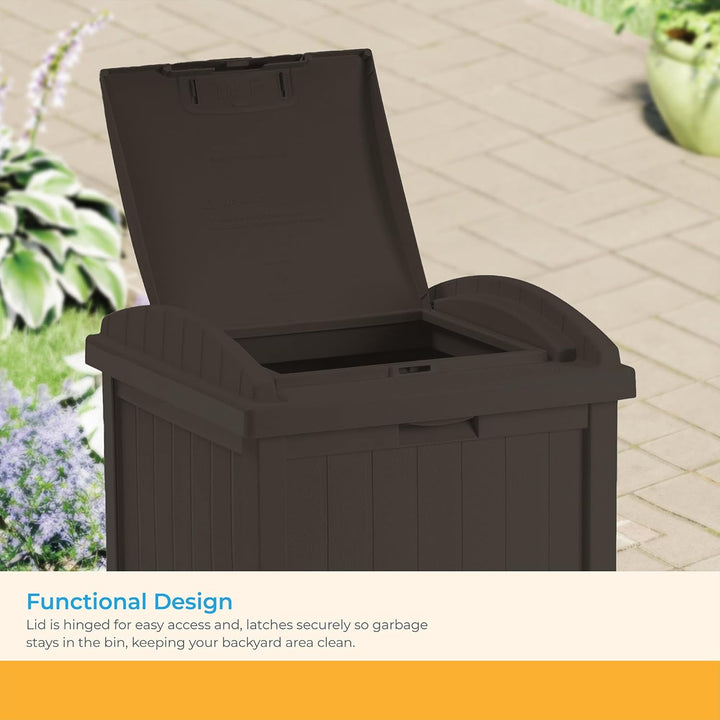 Suncast Outdoor Trash Hideaway Schwarz, Schwarz