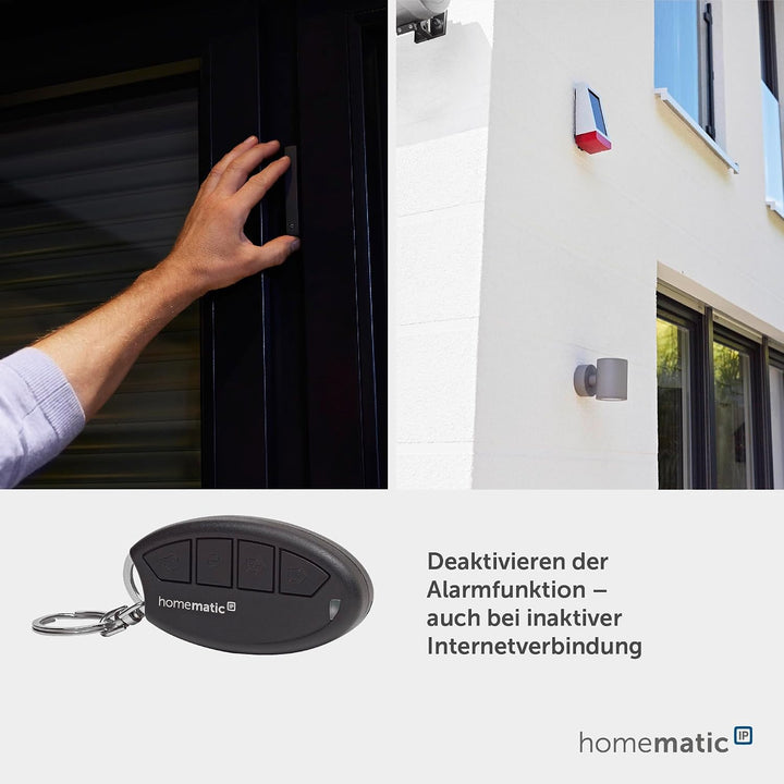 Homematic IP Smart Home Schlüsselbundfernbedienung – Alarm, Zubehör für Ihr Homematic IP Smart Home,
