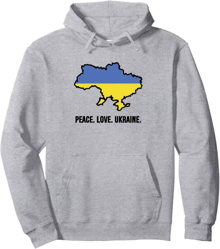 Peace Love Ukraine Ukrainische Flagge Stop War Pullover Hoodie