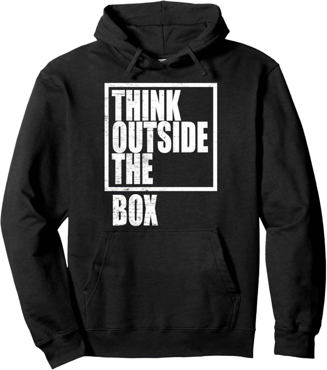 Think Outside The Box Anders Denken Inspiration Lehrer Nerd Pullover Hoodie