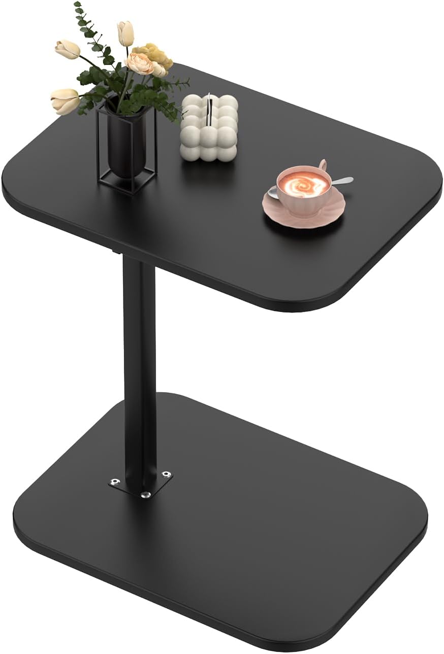 Mobiler Betttisch, Beistelltisch, PC-Halterung für Wohnzimmer, Büro, Schlafzimmer, Bremsen zur Stabi