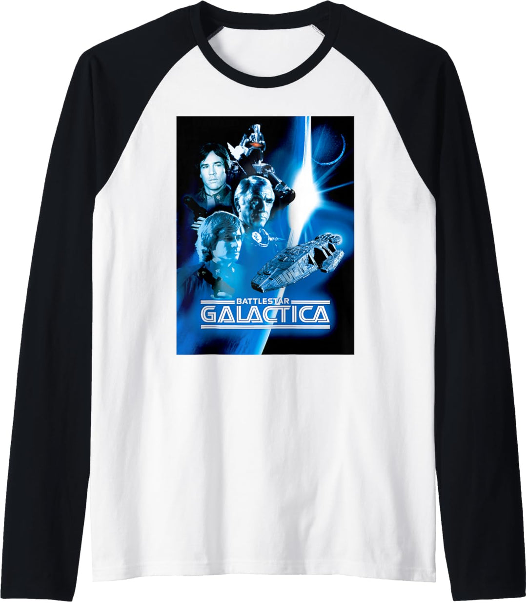 Battlestar Galactica Blue Hue Classic Poster Raglan