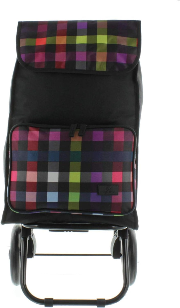 Franky Einkaufstrolley Einkaufsroller ER1 Multicolor Check