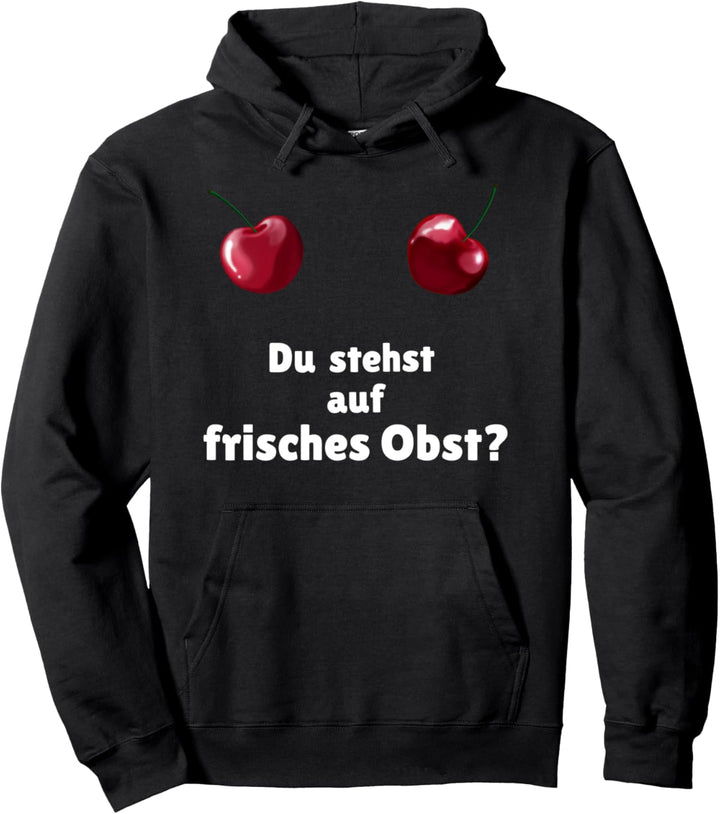 Kirschen / Cherry breast - frisches Obst (D010-0614A) Pullover Hoodie