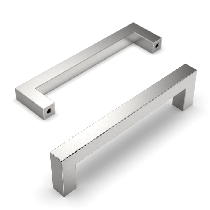Amerdeco 20 Stück Möbelgriffe Edelstahl Gebürsteter Nickel Schrankgriffe Küchengriffe 128mm Lochabst