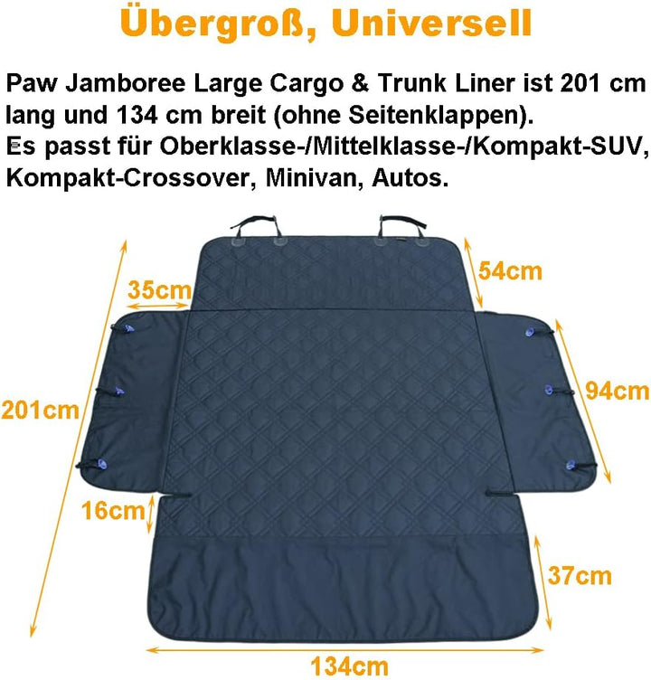 Paw Jamboree Kofferraum Schutzmatte Hund Hundedecke Autodecke Stossstangenschutz Hund Hundematte Aut